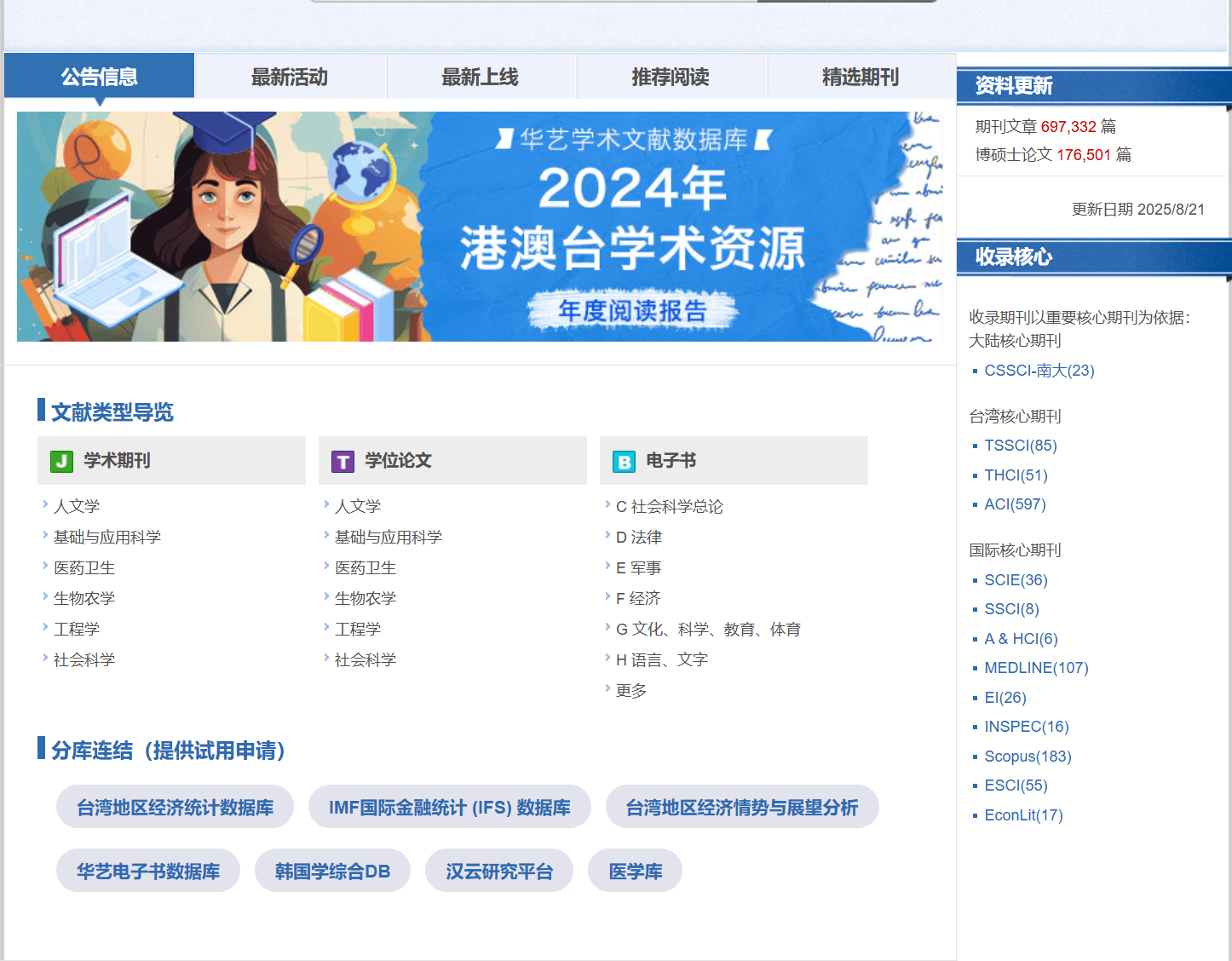 华艺学术文献数据库